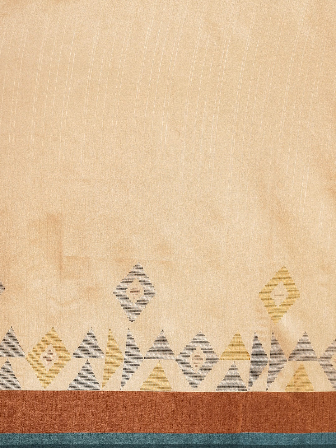 Saree Mall Beige & Brown Geometric Printed Taant Sarees - Distacart