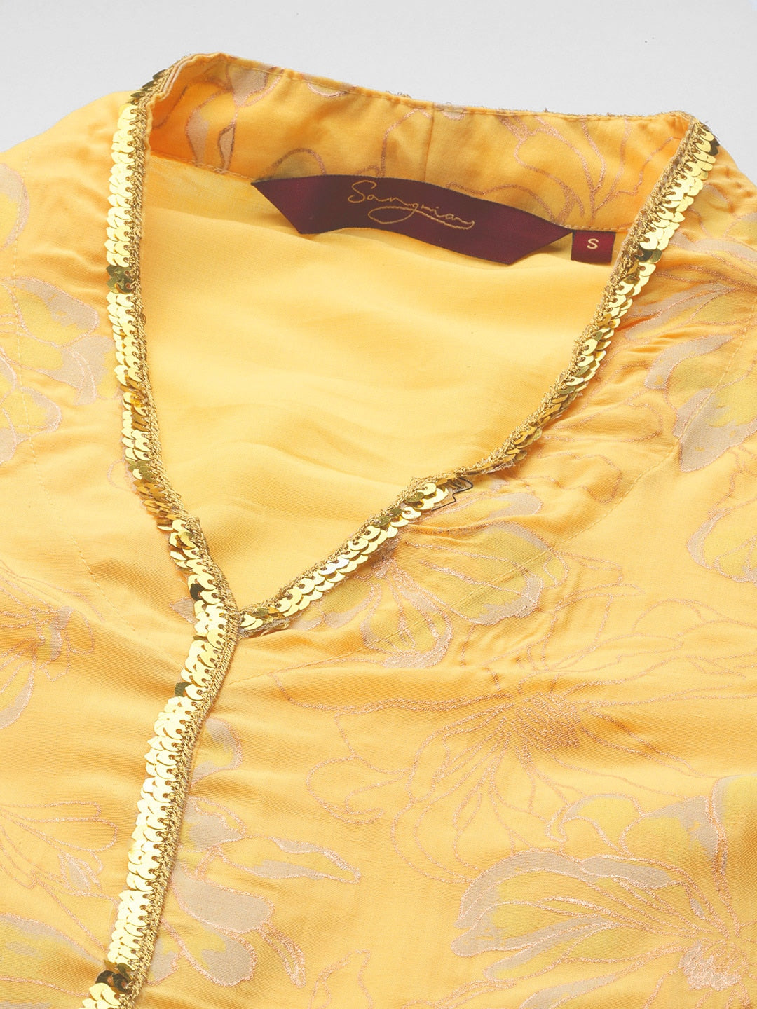 Sangria Women Ethnic Motifs Printed Kurta with Palazzos - Distacart