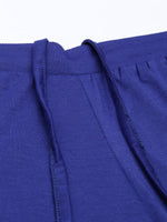 Thumbnail for Souchii Women Navy Blue Knitted Palazzos - Distacart