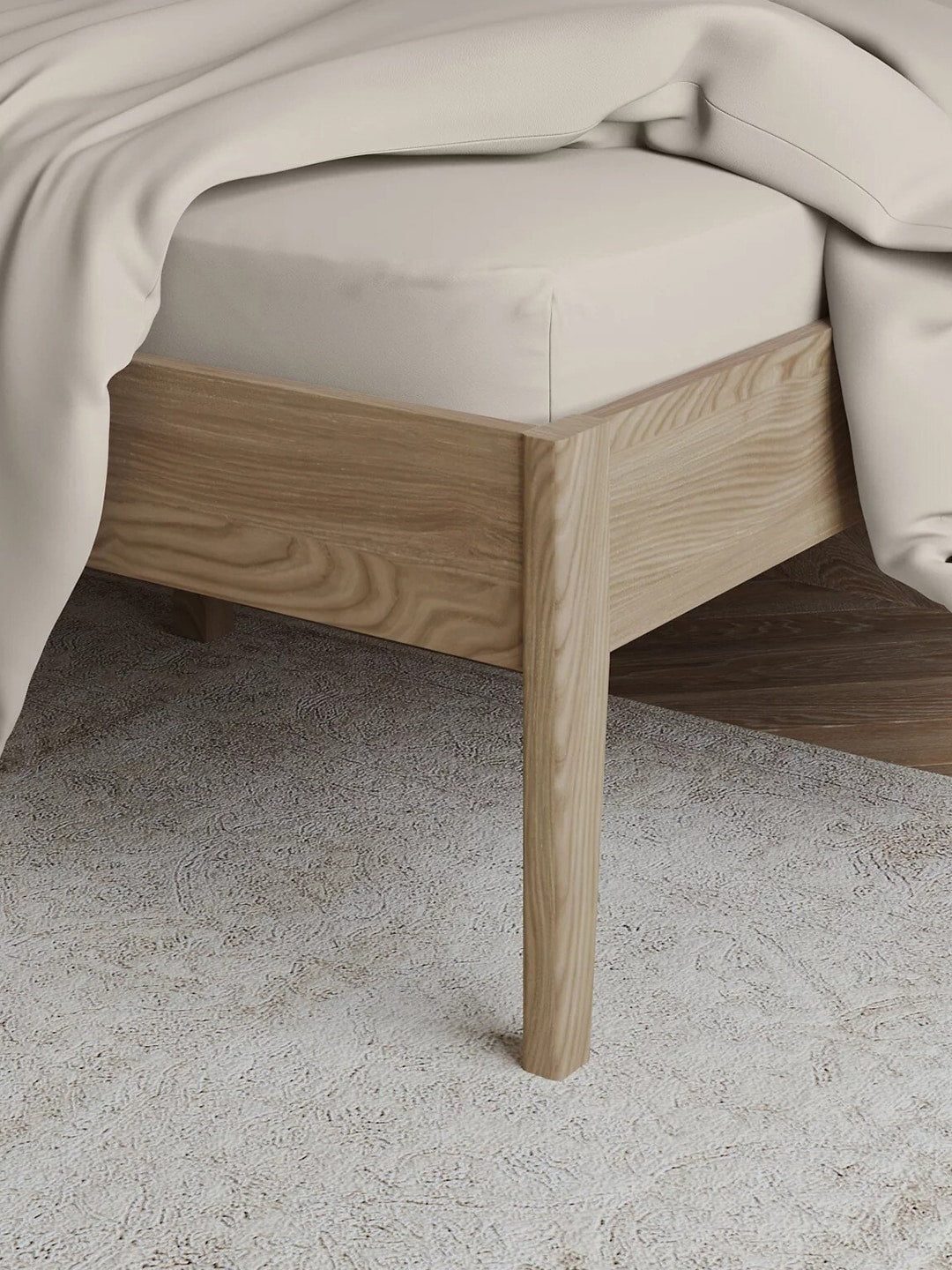 Marks & Spencer Cream-Coloured Fitted Egyptian Cotton 230 TC King Bedsheet - Distacart