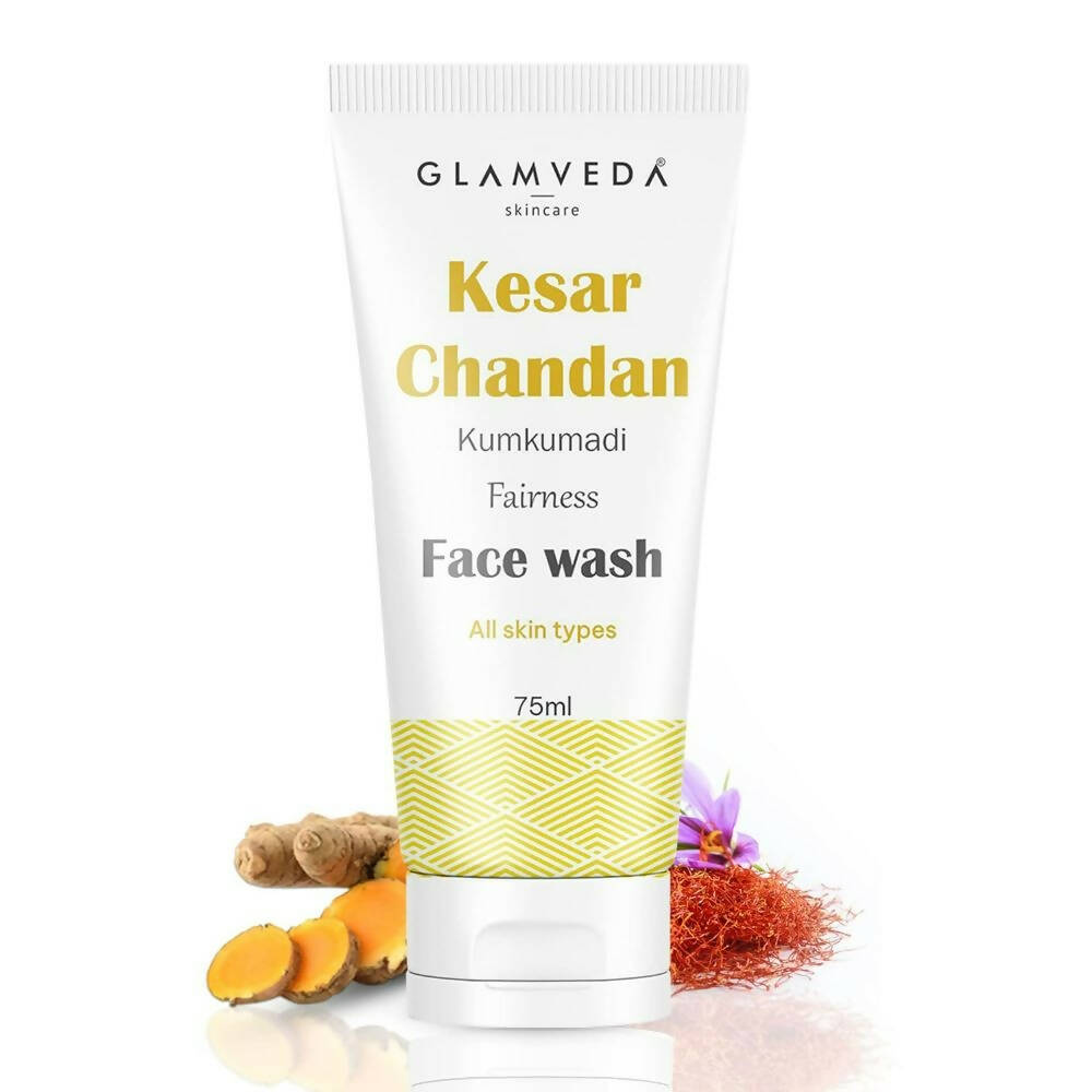 Glamveda Kesar Chandan Kumkumadi Fairness Face Wash - Distacart
