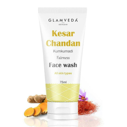 Glamveda Kesar Chandan Kumkumadi Fairness Face Wash - Distacart