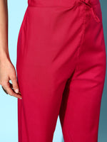 Thumbnail for Sangria Floral Kurta with Trousers & Dupatta - Distacart