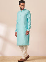 Thumbnail for Manyavar Men Woven Design Straight Kurta with Pyjamas - Distacart