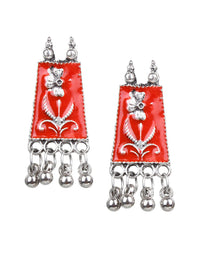Thumbnail for Cardinal Women Red Chocker Necklace & Earrings Jewellery Set - Distacart