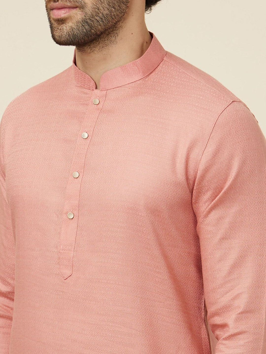 Manyavar Mandarin Collar Kurta with Pyjamas - Distacart