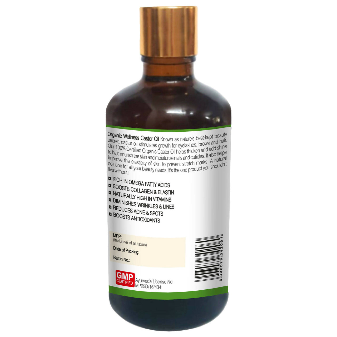 Organic Wellness Castor Oil Beaty Enhancer - Distacart