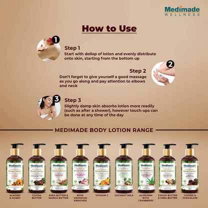 Medimade Wellness Cocoa Butter Moisturising Body Lotion - Distacart