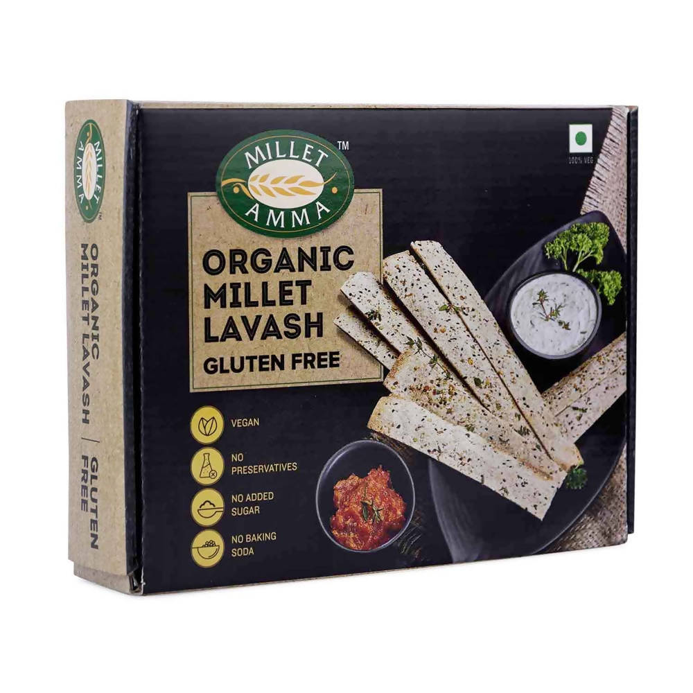 Millet Amma Organic Millet Lavash (Gluten Free) - Distacart