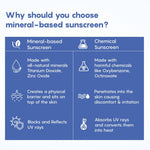 Thumbnail for The Moms Co Mineral Based Sunscreen - Distacart
