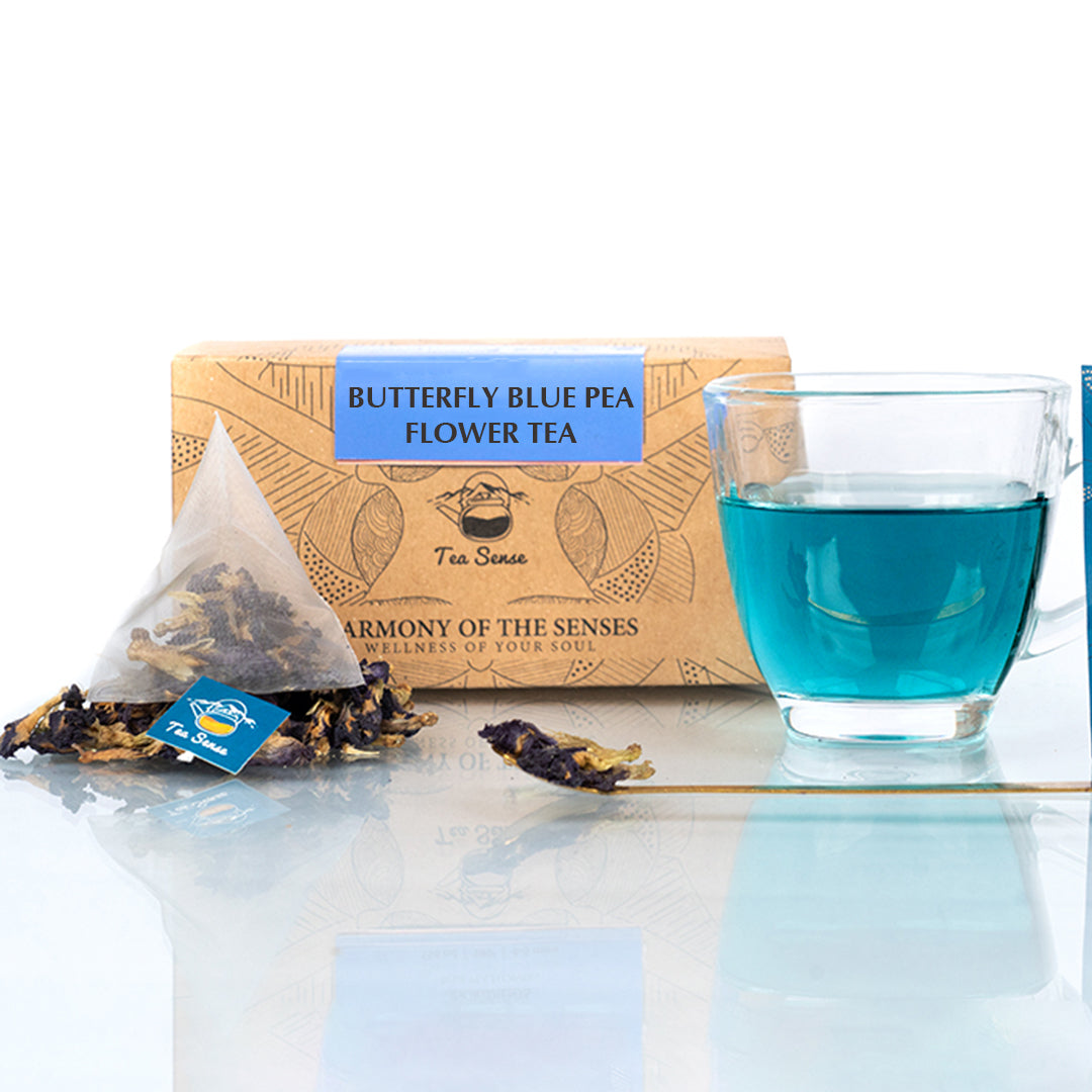 Tea Sense Butterfly Blue Pea Flower Tea Bags Box - Distacart