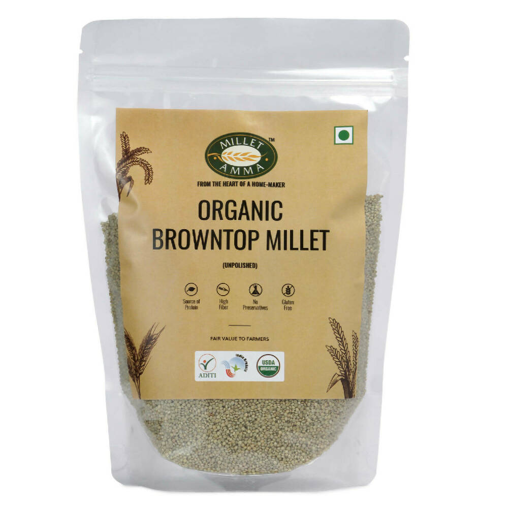 Millet Amma Organic Browntop Millet Grains - Distacart