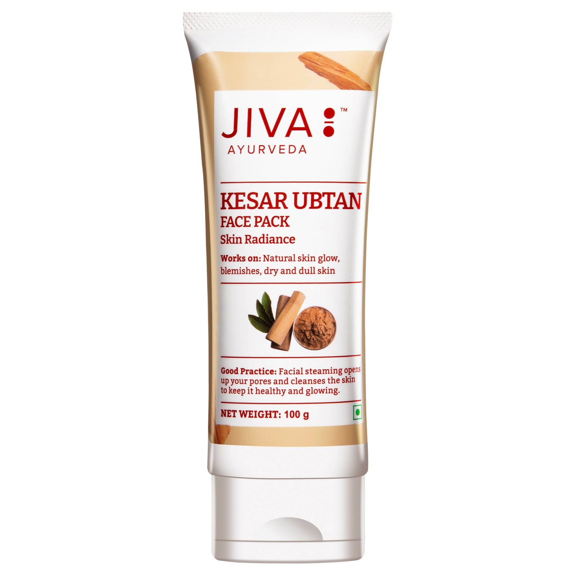 Jiva Ayurveda Kesar Ubtan Face Pack - Distacart