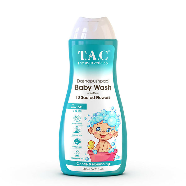 TAC - The Ayurveda Co. Dashapushpadi Ayurvedic Baby Body Wash For Cleansing & Nourishing Skin - Distacart