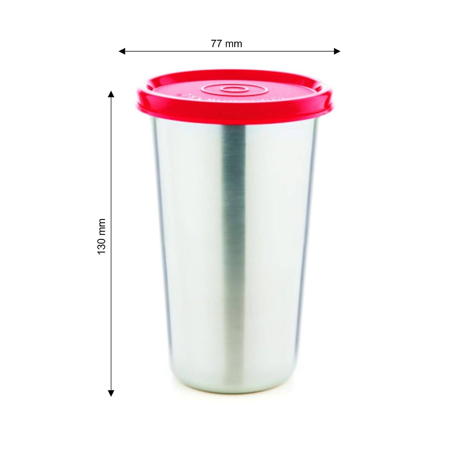 Signoraware Stainless Steel Tumbler with Lid - 370ml - Distacart