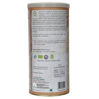 Geo-Fresh Organic Psyllium Whole Husk - Distacart