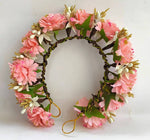 Thumbnail for Peach Bridal Gajra Hair Accessories - Distacart