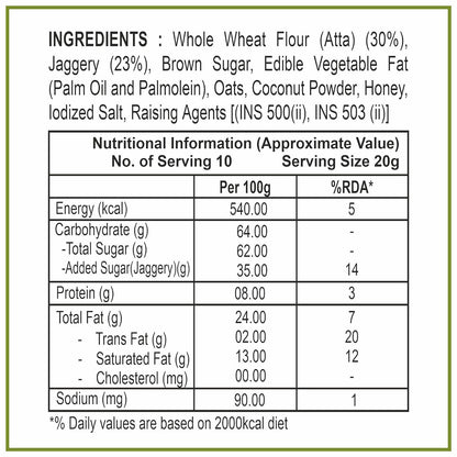 Dhampur Green Gur Oats Cookies - Distacart