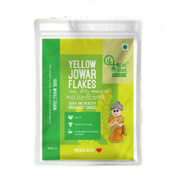 Eat Millet Yellow Jowar Flakes - Distacart