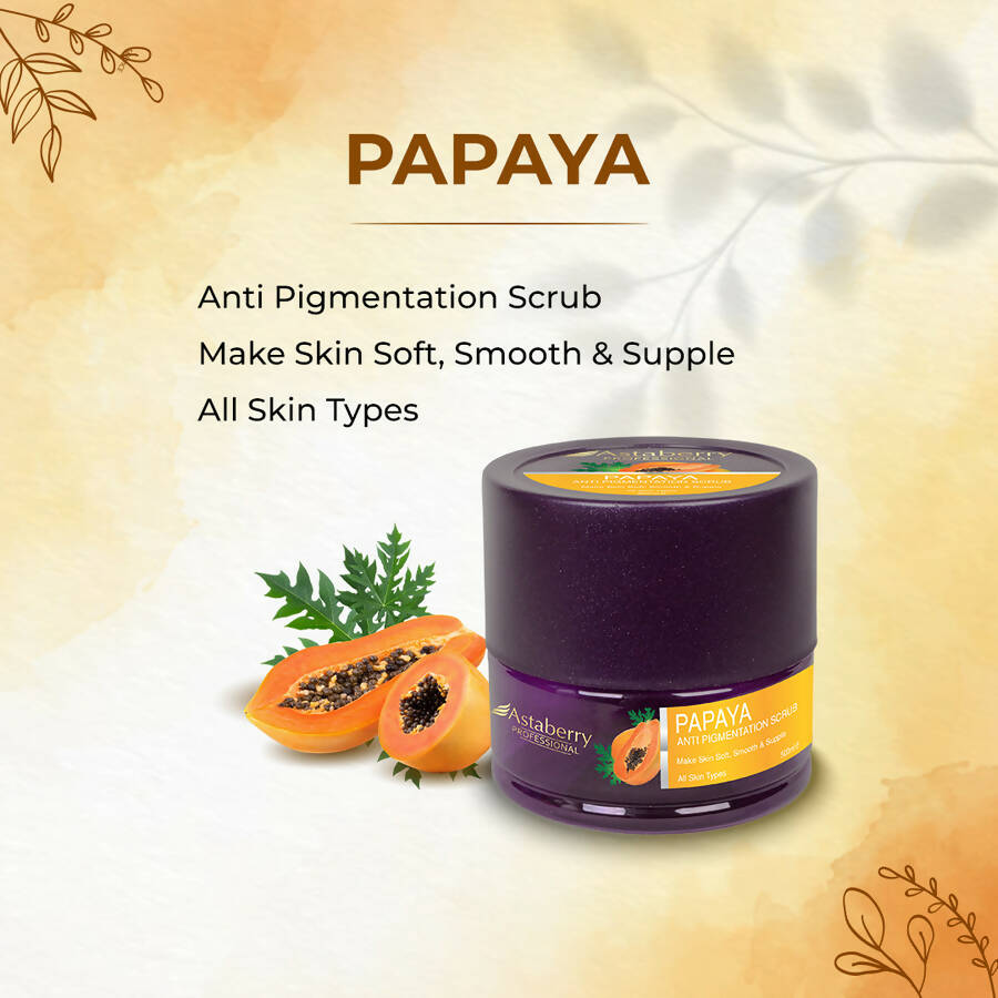 Astaberry Professional Papaya Face Scrub - Distacart