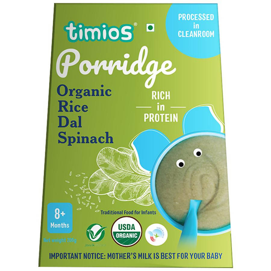 Timios Organic Rice Dal Spinach Porridge