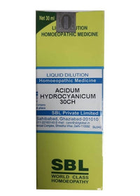 Thumbnail for SBL Homeopathy Acidum Hydrocyanicum Dilution