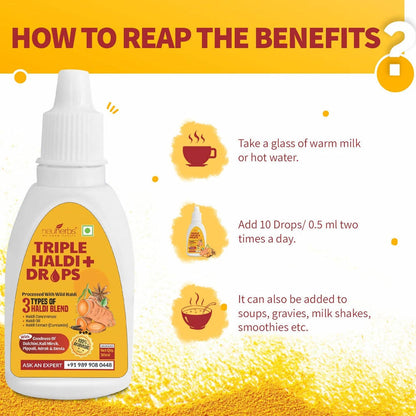Neuherbs Triple Haldi Plus Drops - Distacart