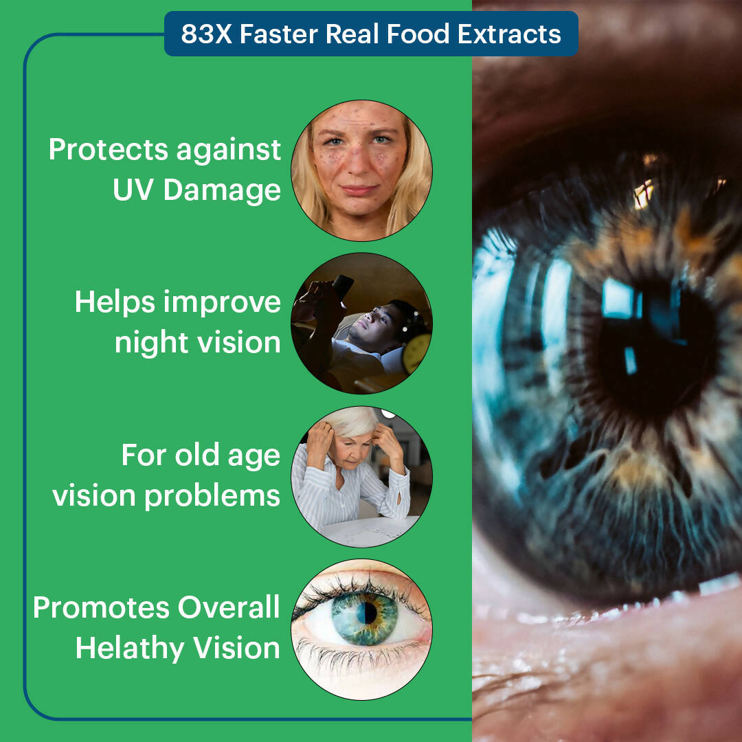 Laurik Organics Plant Based Eye Care Tablets For Improves Vision I For Both Men & Women - Distacart