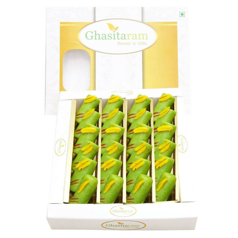 Ghasitaram Kaju Pista Roll Sweets - Distacart