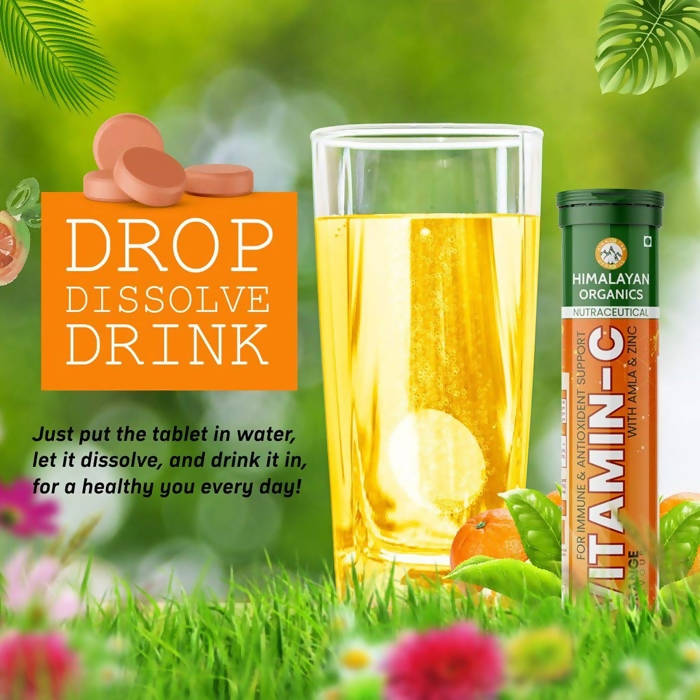 Himalayan Organics Vitamin-C Flavour With Amla & Zinc Tablets