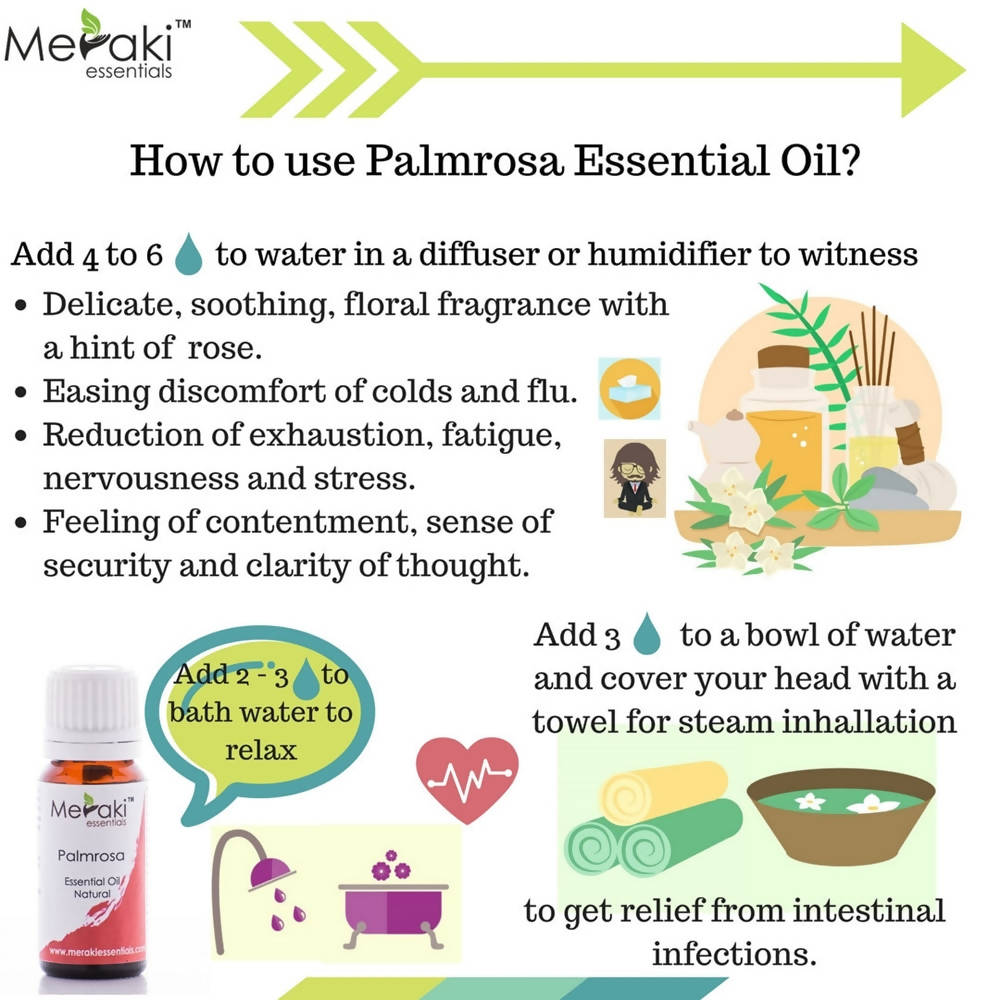 Meraki Essentials Palmrosa Essential Oil - Distacart