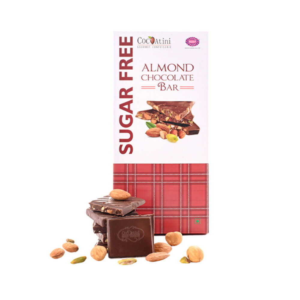 Cocoatini Sugar-Free Almond Chocolate Bar - Distacart