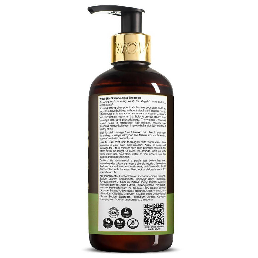 Wow Skin Science Amla Shampoo - Distacart
