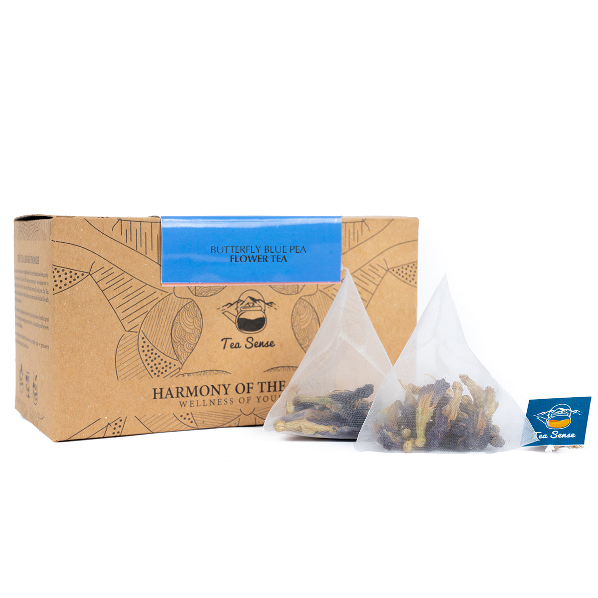 Tea Sense Butterfly Blue Pea Flower Tea Bags Box - Distacart