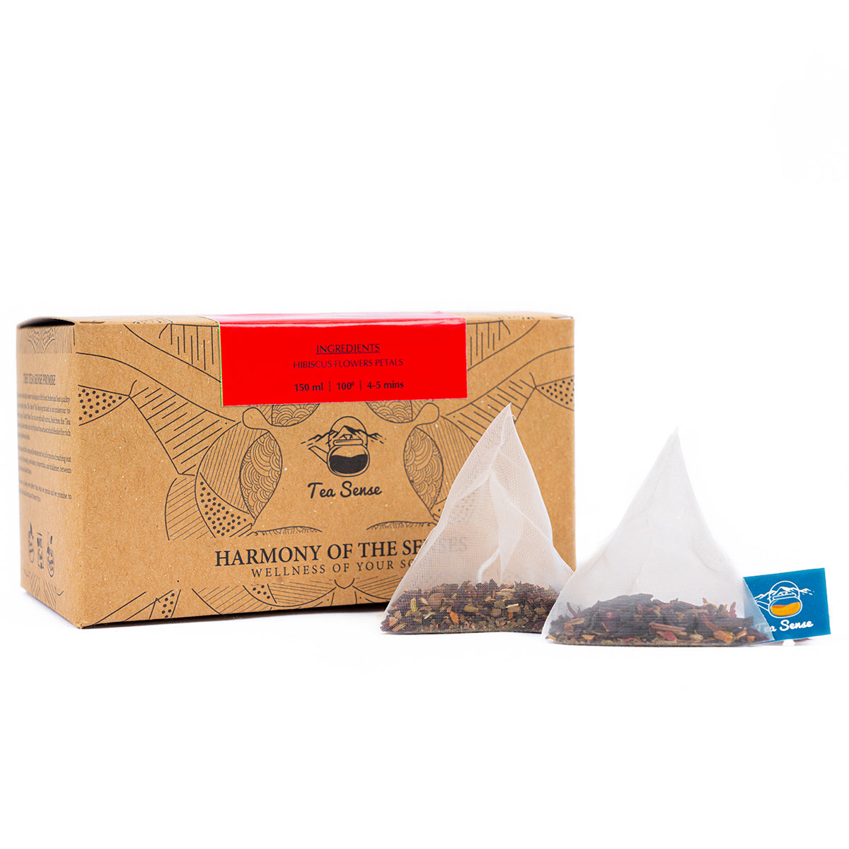 Tea Sense Hibiscus Flower Tea Bags Box - Distacart