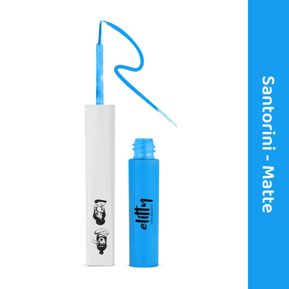 Elitty Eye Gotta Feeling - Pop Eyeliner Matte-Santorini- Light Blue - Distacart