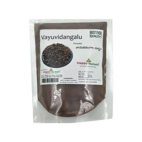 Happy Herbals Vayuvindangalu Powder - Distacart