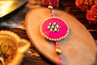 Thumbnail for Nirmalaya Rakhi Raksha Sutra Pink - Distacart