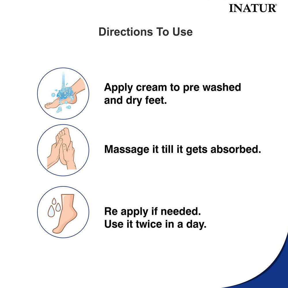 Inatur Foot Cream Revitalises & Soothes Cracked Feet