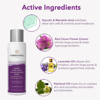 Be Soulfull Shrink Those Pores Texture Refining Toner - Distacart