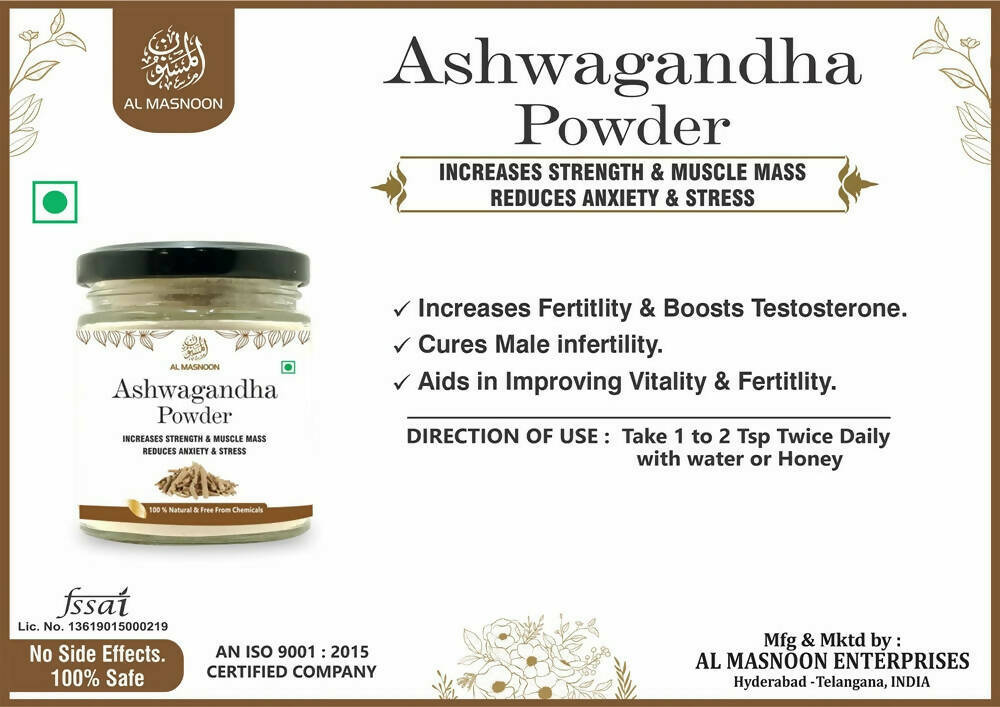 Al Masnoon Ashwagandha Powder - Distacart