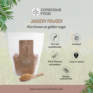 Conscious Food Organic Golden Sugar (Jaggery Powder)