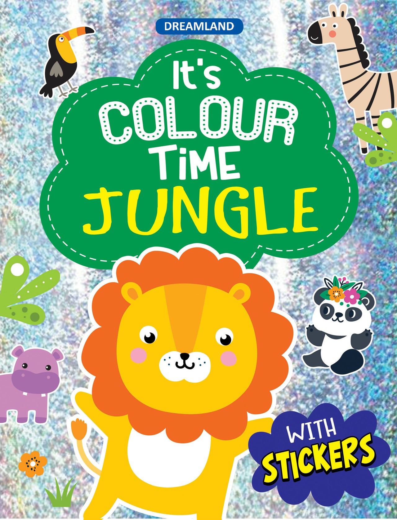Dreamland Jungle- It's Colour time with Stickers : Children Drawing, Painting & Colouring Book - Distacart