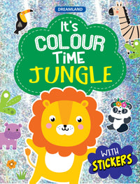 Thumbnail for Dreamland Jungle- It's Colour time with Stickers : Children Drawing, Painting & Colouring Book - Distacart