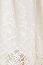 Thumbnail for PAVONINE White Color Chikankari Lace Scalloped Hem Cotton Fabric Sharara - Distacart
