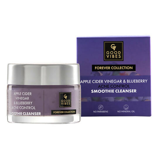 Good Vibes Apple Cider Vinegar & Blueberry Acne Control Smoothie Cleanser - Distacart