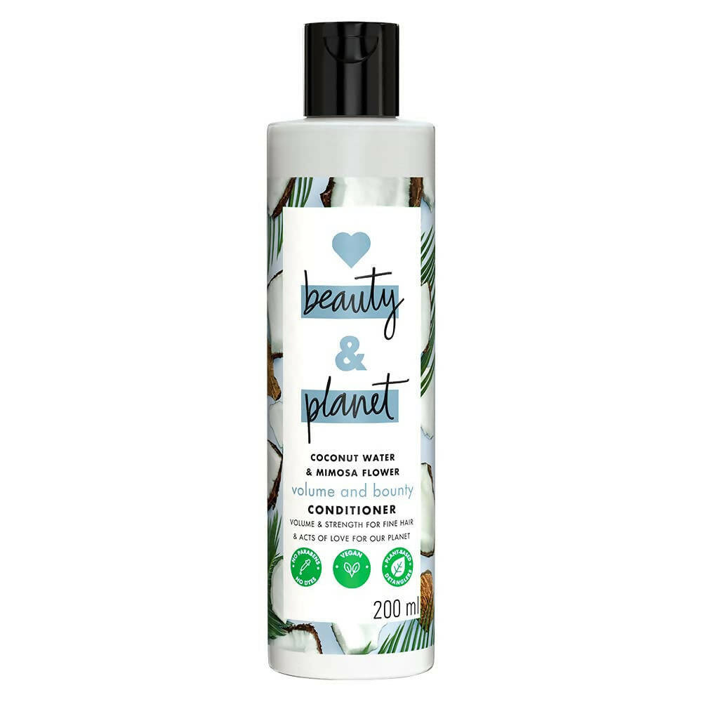 Love Beauty And Planet Coconut Water and Mimosa Flower Paraben Free Volume and Bounty Conditioner - Distacart
