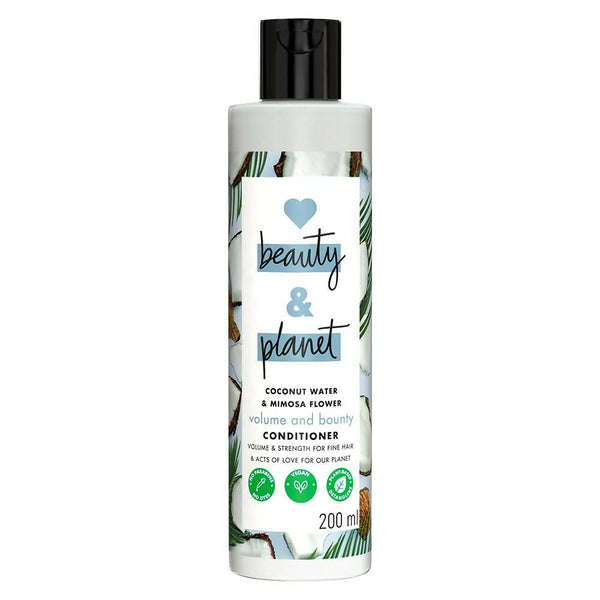 Love Beauty And Planet Coconut Water and Mimosa Flower Paraben Free Volume and Bounty Conditioner - Distacart
