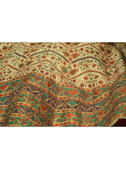 Myra Mint Green Art Silk Embroidered Designer Lehenga - Distacart