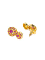 Thumbnail for Zaveri Pearls Pink Gold-Plated Cubic Zirconia Studded Jewellery Set - Distacart